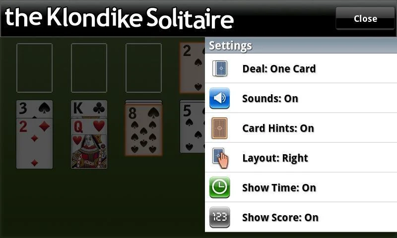 The Klondike Solitaire Screenshot 2 