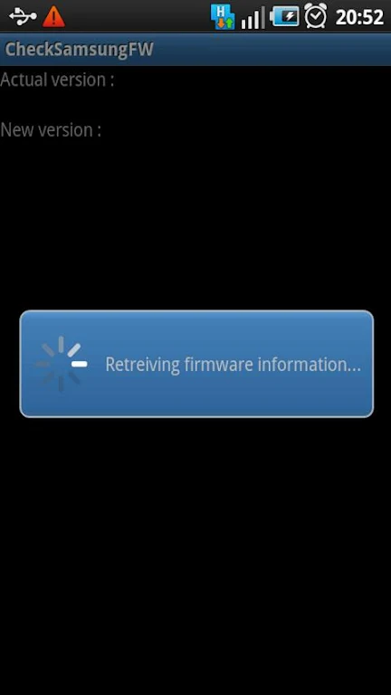 Samsung Firmware Screenshot 1 