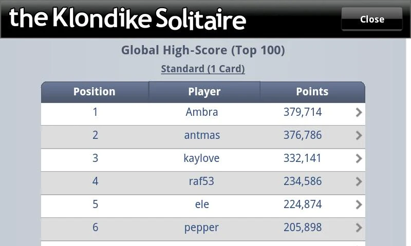 The Klondike Solitaire Screenshot 3 