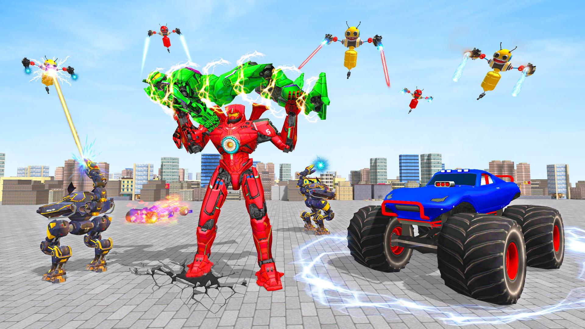 War Robot Pigeon Car Games Mod Screenshot 3