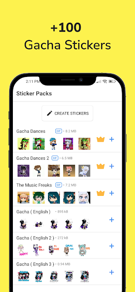 Gacha Stickers for WA Mod Screenshot 1