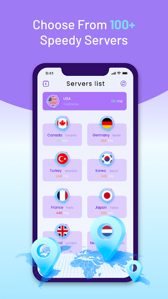 Boost VPN: Global, Private VPN Mod Screenshot 2