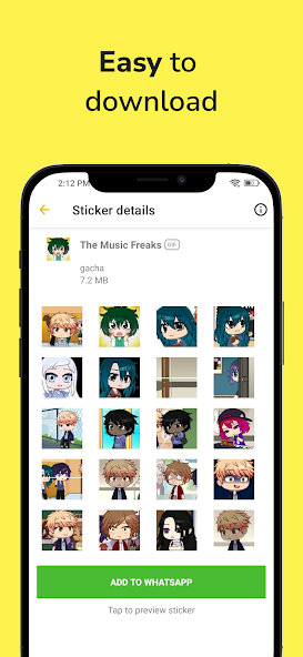 Gacha Stickers for WA Mod Screenshot 2