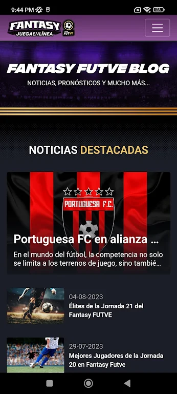 Fantasy FUTVE Screenshot 3 