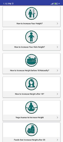 Height Increase Diet & Tips Mod Screenshot 1 