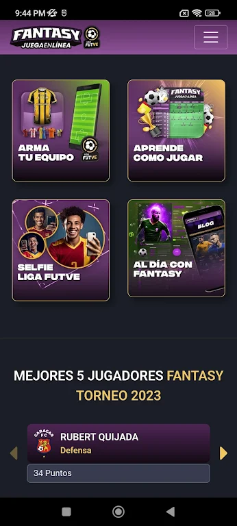 Fantasy FUTVE Screenshot 1 