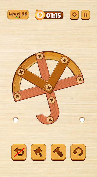 Wood Nuts Bolts: Screw Puzzle Mod Screenshot 2 