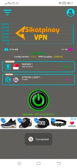 Sikatpinoy VPN Core 3 Screenshot 3 