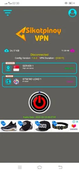 Sikatpinoy VPN Core 3 Screenshot 1 