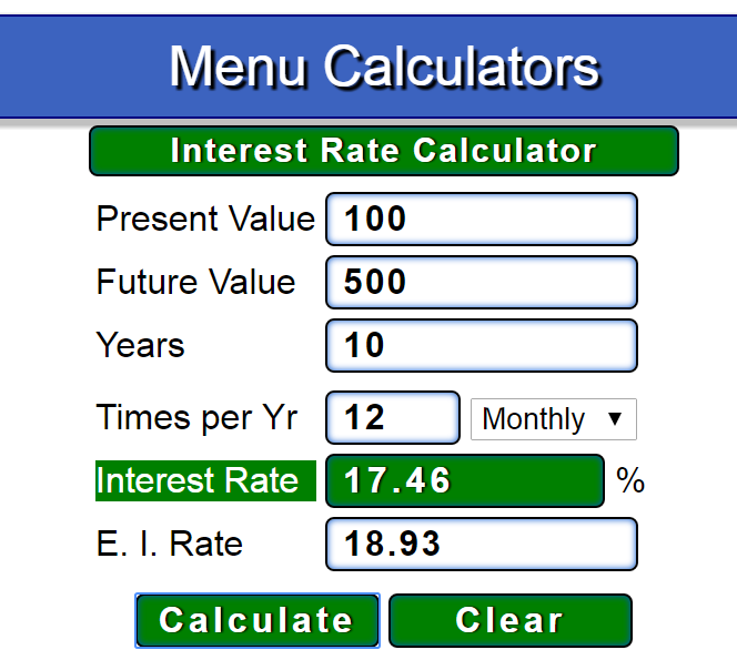 Interest Rate Calculator Screenshot 2 