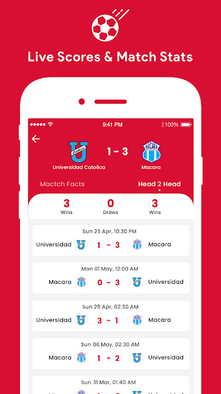 Football Score Screenshot 2