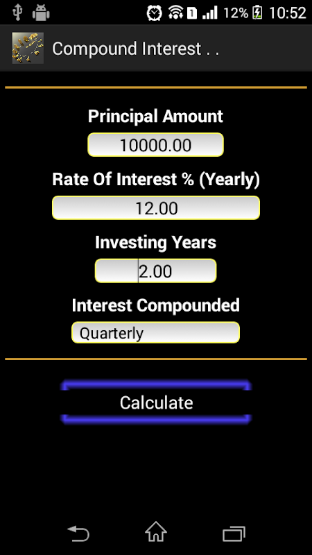 Interest Calculater Screenshot 4 