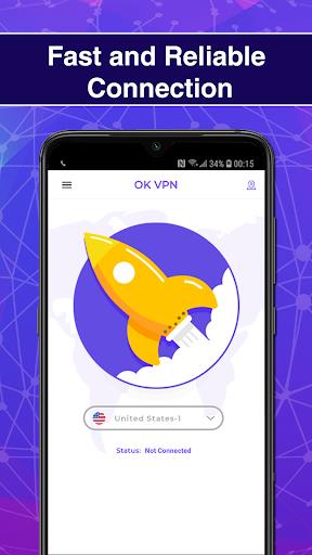 OK VPN - Secure & Unlimited Screenshot 1 