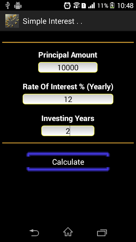 Interest Calculater Screenshot 2 