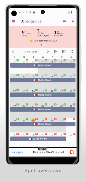 Schengen Calculator Mod Screenshot 3 