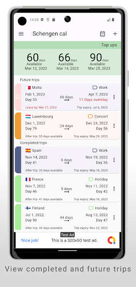 Schengen Calculator Mod Screenshot 1 