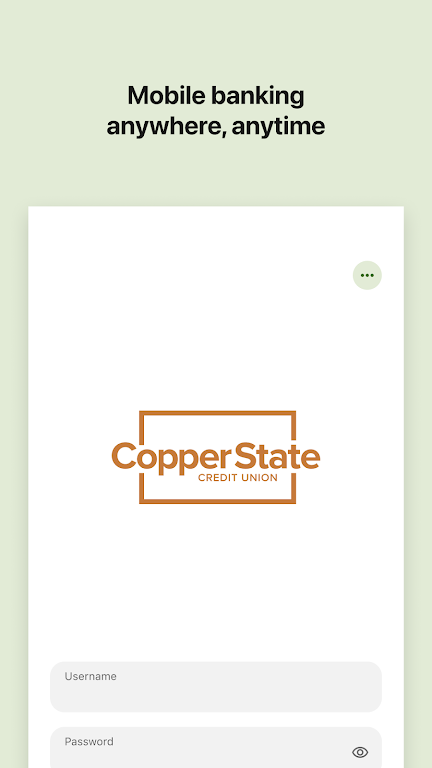 Copper State CU Mobile Banking Screenshot 1 