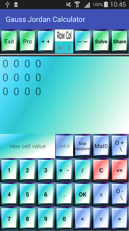 Gauss Jordan Calculator Screenshot 3