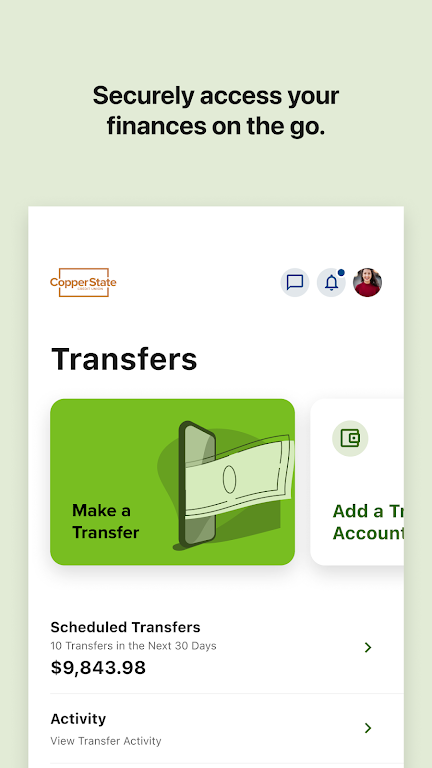 Copper State CU Mobile Banking Screenshot 2 