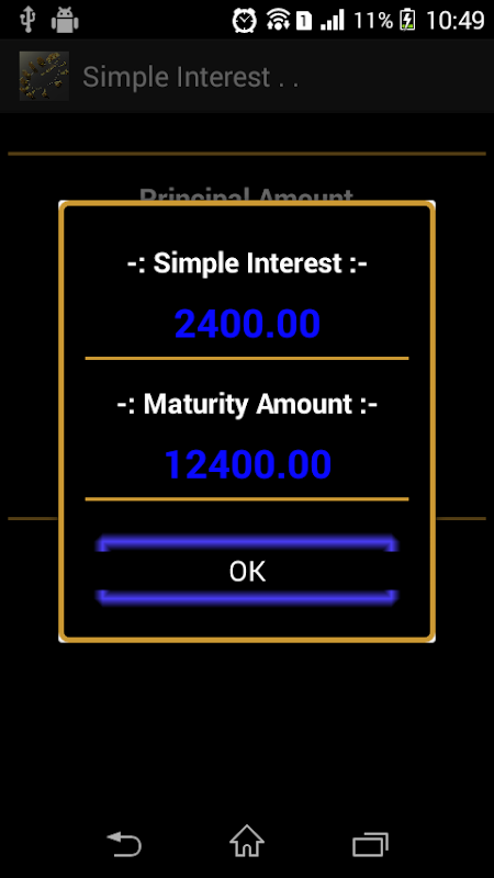 Interest Calculater Screenshot 3 