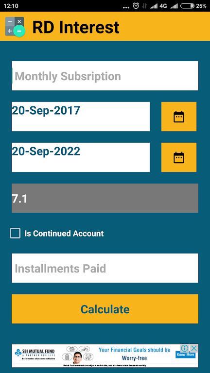 Postoffice Interest Calculator Screenshot 3 