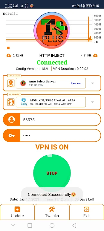 T PLUS VPN Screenshot 4