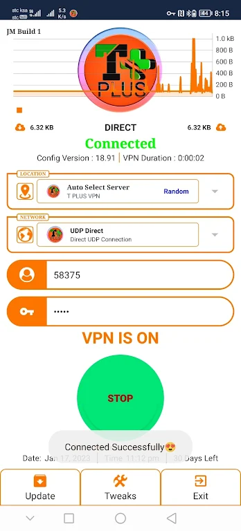 T PLUS VPN Screenshot 2 