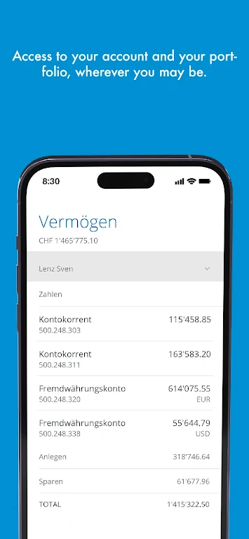 ZugerKB Mobile Banking Screenshot 3 