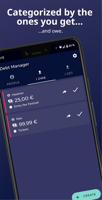 Debt Manager / Tracker Screenshot 2