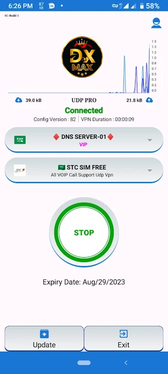 DX MAX VPN Screenshot 1 