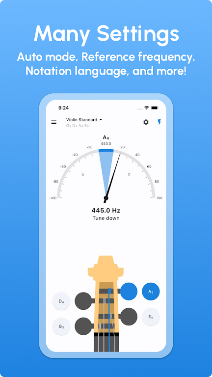 Violin Tuner - LikeTones Screenshot 4