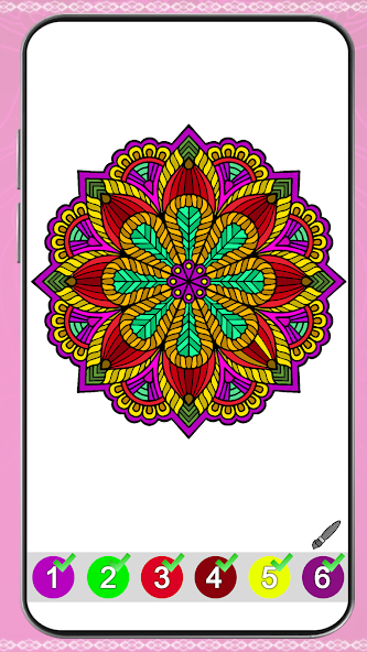 Mandala Color by Number Book Mod Screenshot 4 