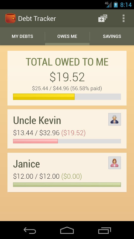 Debt Tracker Screenshot 4 