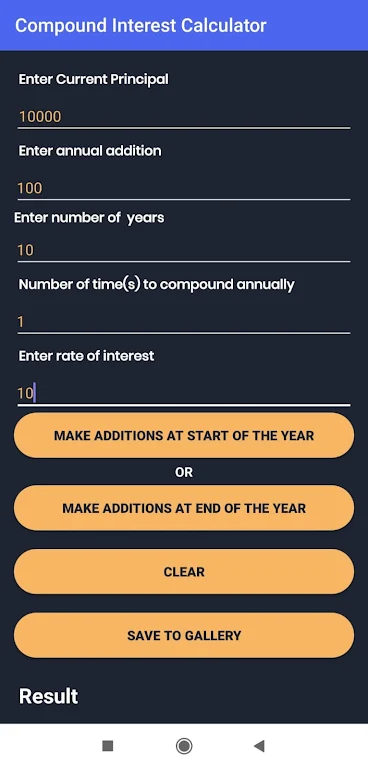 Compound Interest Calculator With Annual Addition Screenshot 2 