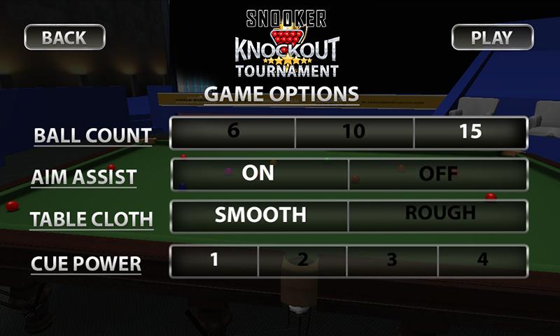 Snooker Knockout Tournament Screenshot 1 