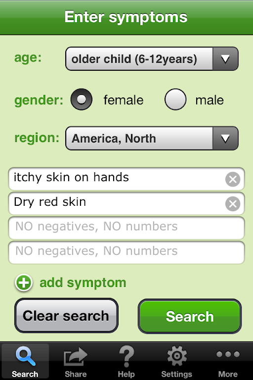 Isabel Symptom Checker Screenshot 1 