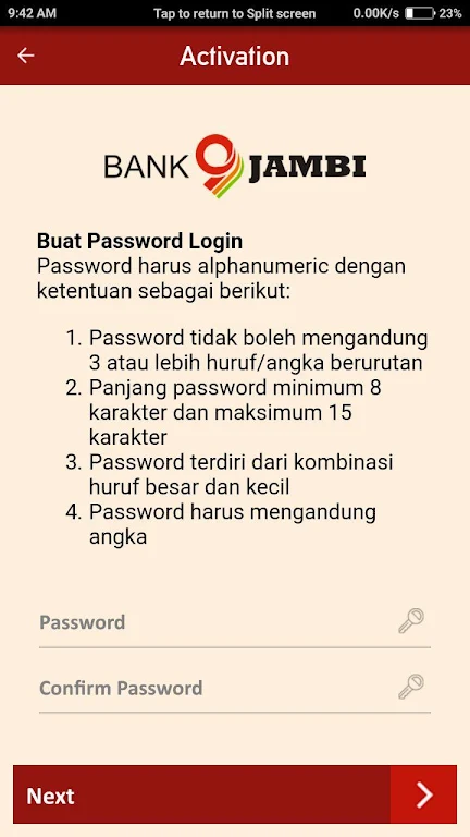 Bank Jambi Mobile Screenshot 3