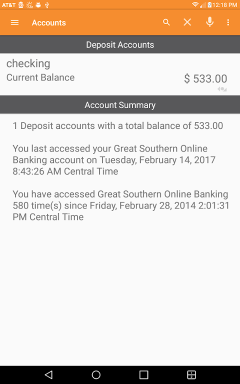 Great Southern Mobile Banking Screenshot 2