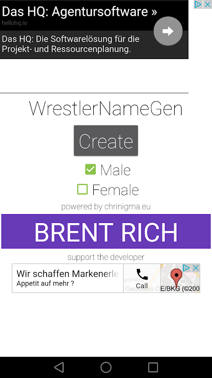 Wrestler Name Generator Screenshot 2 