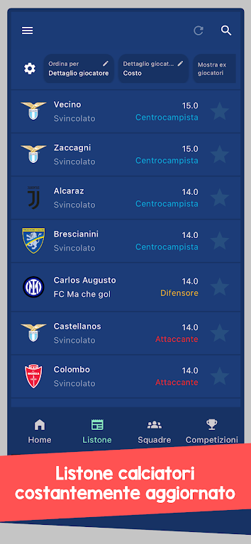 Gestore Asta Fantacalcio Screenshot 1