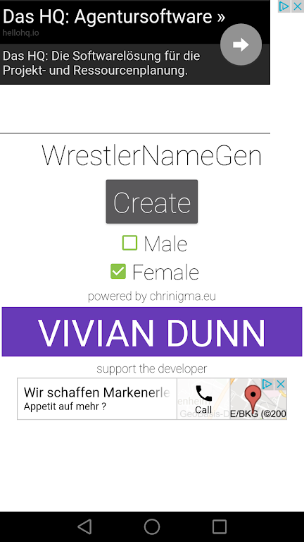 Wrestler Name Generator Screenshot 1 