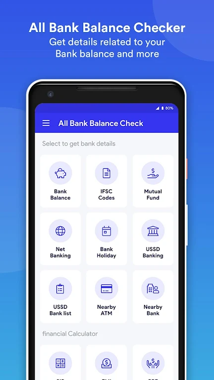 Bank Balance Check & Statement Screenshot 1