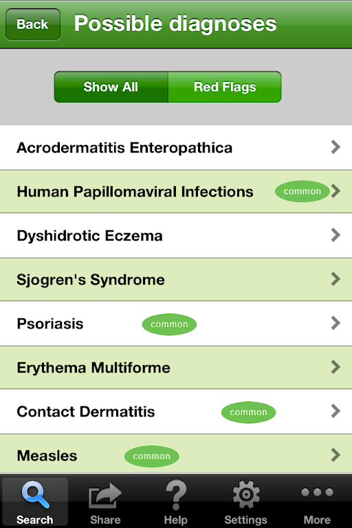 Isabel Symptom Checker Screenshot 2 