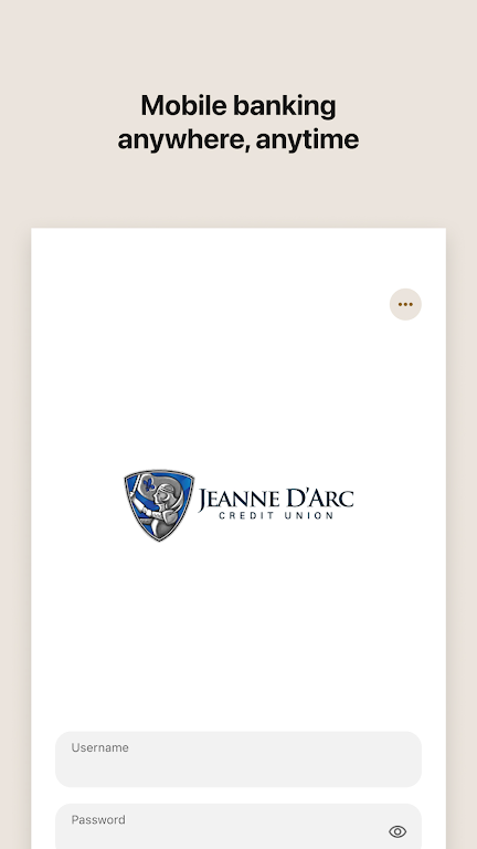 Jeanne D'Arc CU Mobile Banking Screenshot 1 