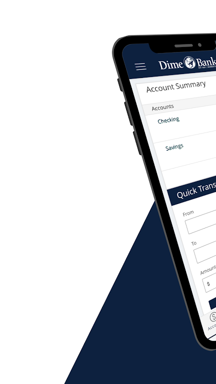 Dime Bank Mobile Banking Screenshot 1 