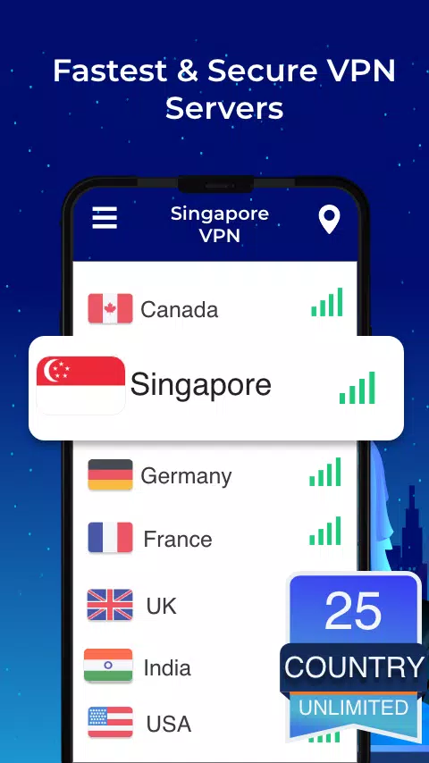 Singapore VPN - Free, Fast & Secure VPN Proxy Screenshot 2