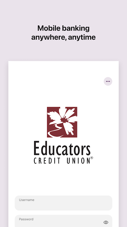 Educators CU Mobile Banking Screenshot 1 