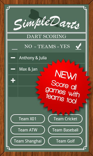 Simple Darts - Dart Scoring Screenshot 2