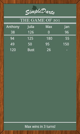 Simple Darts - Dart Scoring Screenshot 3 