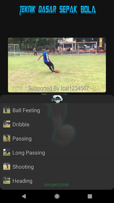 Soccer Basic Techniques Screenshot 1 